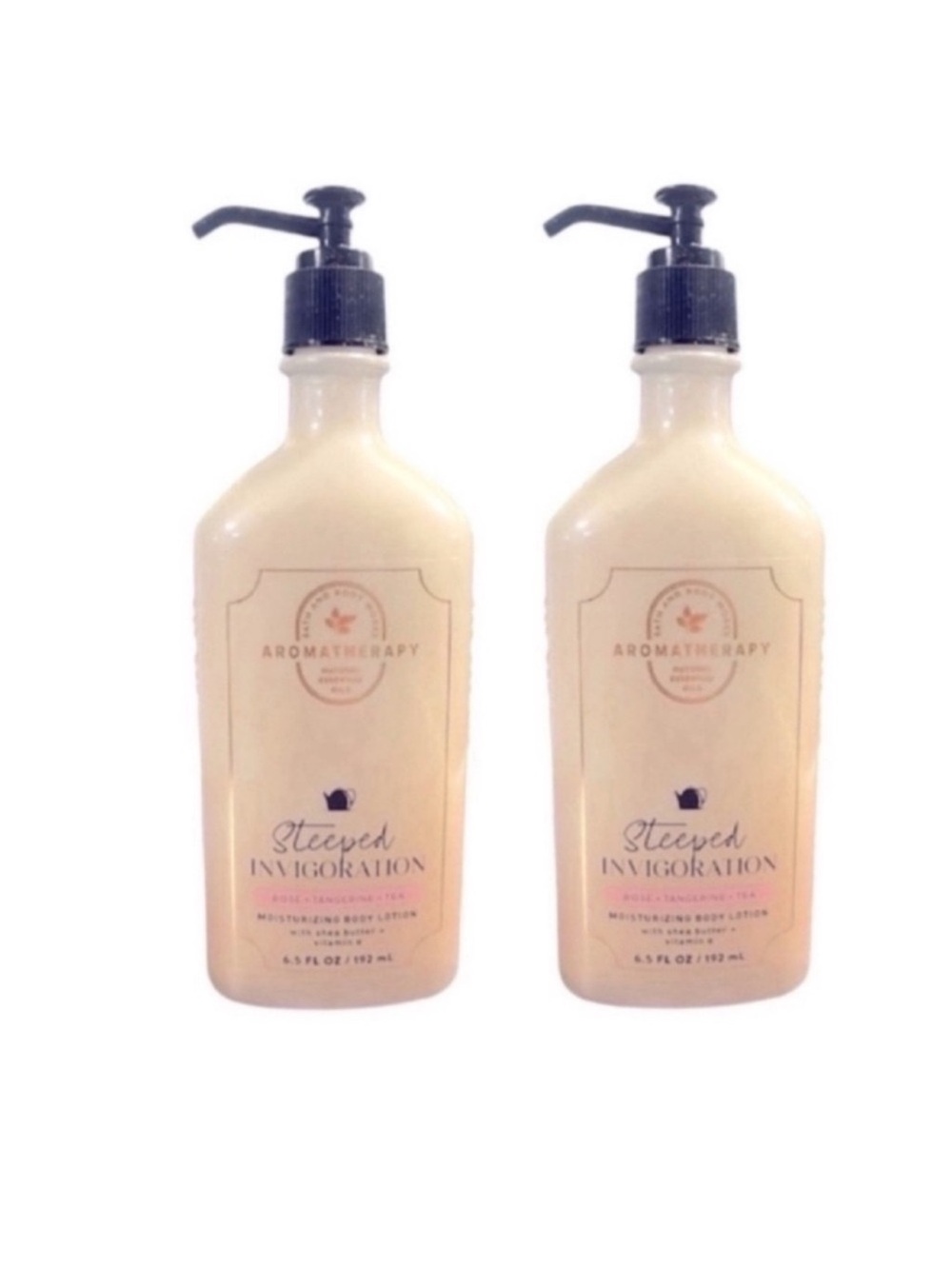 2 Aromatherapy Steeped Invigoration Body Lotion Rose, Tangerine and Tea